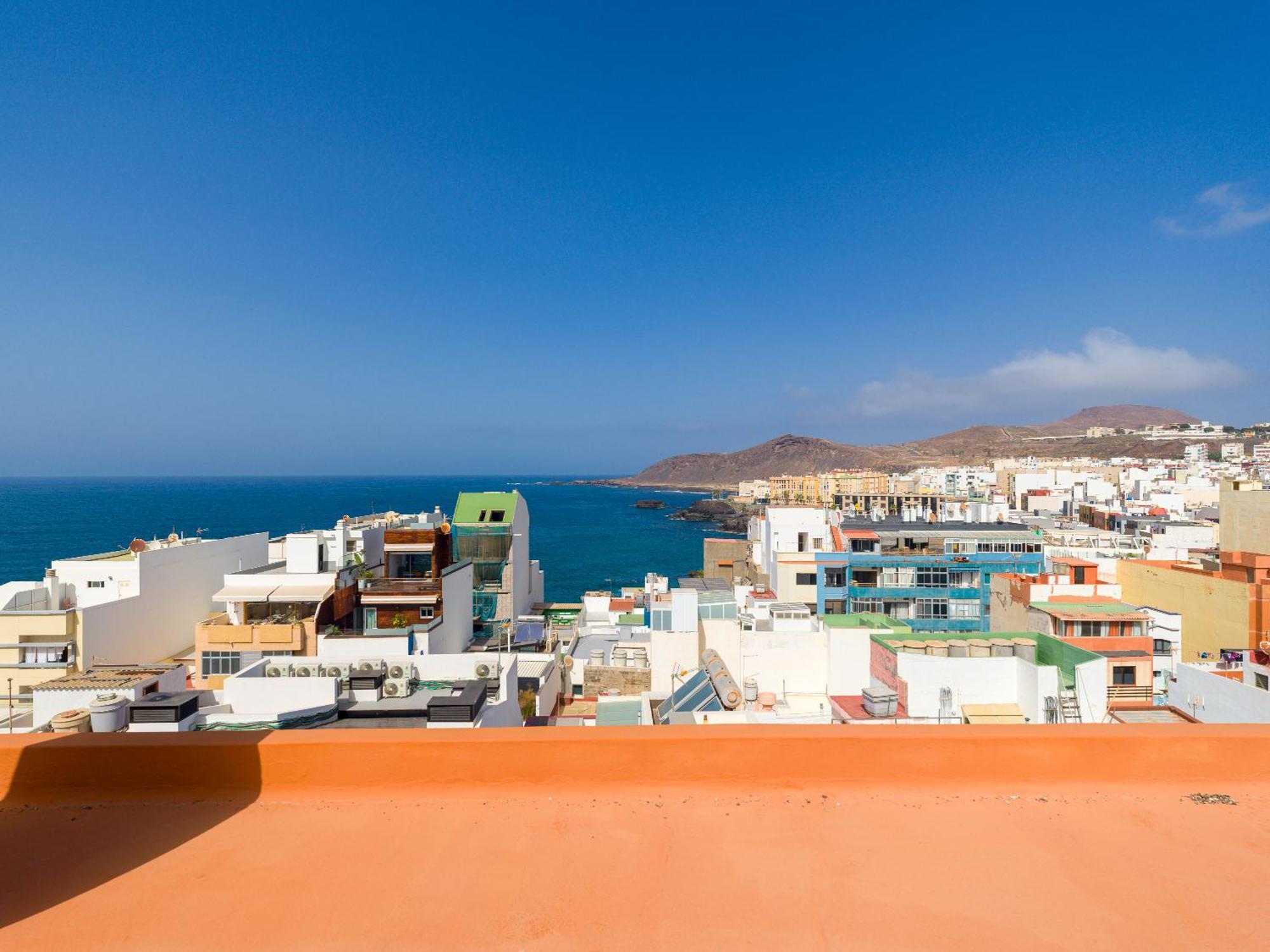 Casita Canaria Playa Beachfront Access & Lateral Ocean View With Terrace Las Palmas de Gran Canaria Dış mekan fotoğraf