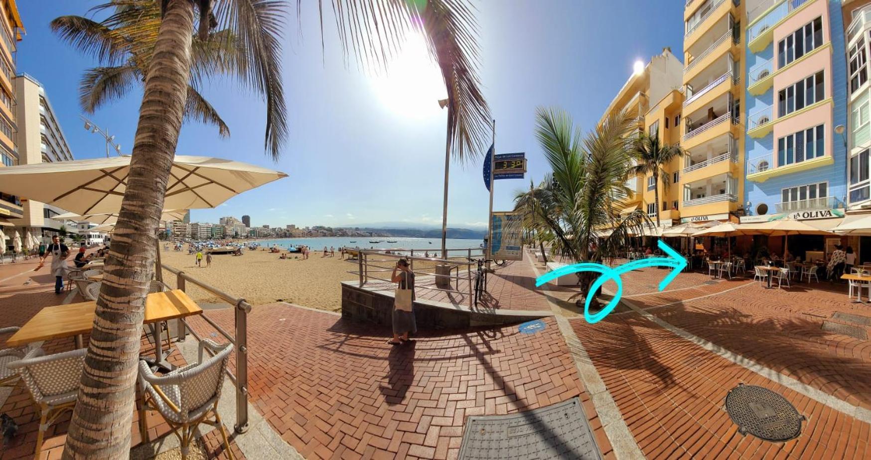 Casita Canaria Playa Beachfront Access & Lateral Ocean View With Terrace Las Palmas de Gran Canaria Dış mekan fotoğraf